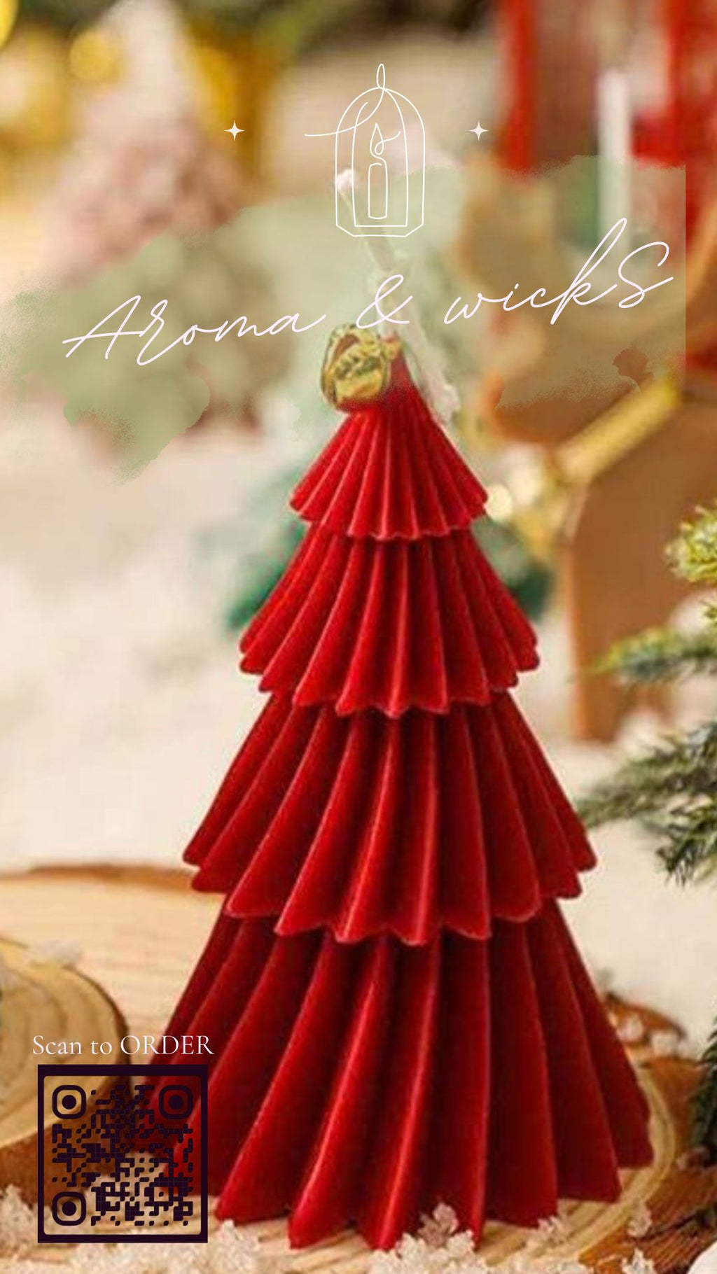 Santa’s Tree Candle